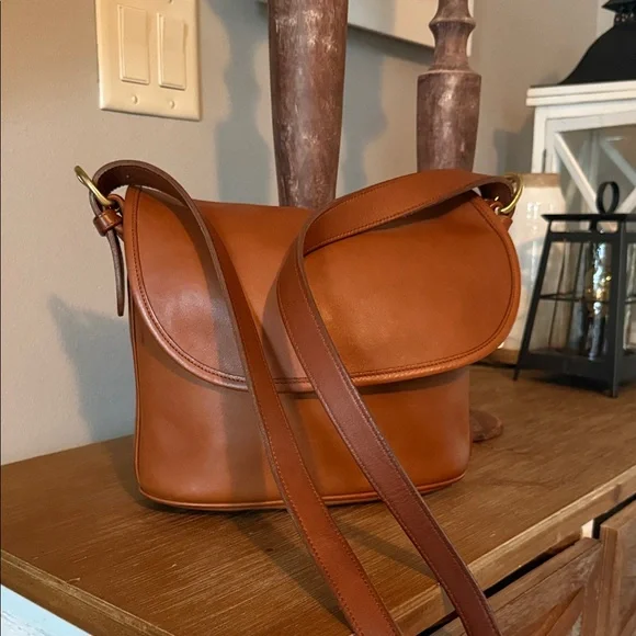 Coach Tan Fletcher Leather Crossbody Bag - Picture 13 of 14